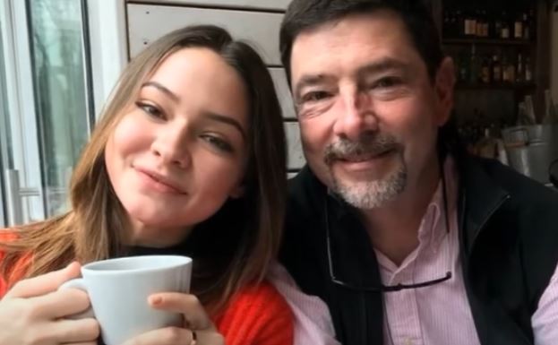 Madelyn Cline with her father Mark Cline